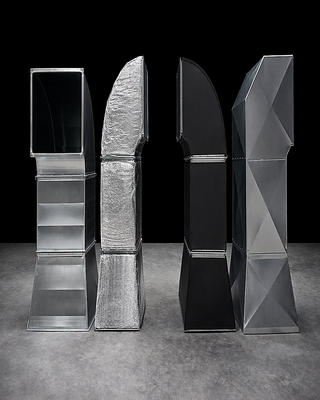 Blechummantelung für Lüftungskanäle